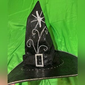 New ✨ Sparkling Black Witch Hat for Women - costume made